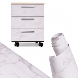 Aga Folija v roli Samolepilna tapeta Beli marmor 1,22x50m