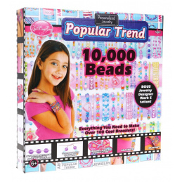 Komplet za izdelavo nakita za otroke 6+ Osnovna plošča za nanizanje kroglic 10000+ kosov.