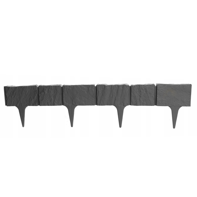Aga Plastična palisada 390 cm Siva
