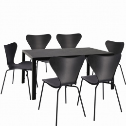 Vrtna garnitura miza + 6 stolov TAMOE