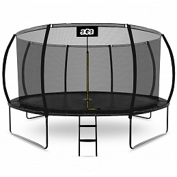 Aga SPORT EXCLUSIVE Trampolin 430 cm Črna + zaščitna mreža + lestev