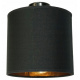 Viseča stropna svetilka LED leseni tram 2xE27 Lestenka Loft Lampshade Gold