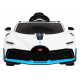 Bugatti Divo Otroški avto na baterije bel + daljinski upravljalnik + EVA + počasen zagon + LED MP3