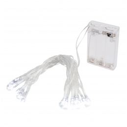 Linder Exclusiv Božična veriga na baterije 20 LED Hladno bela