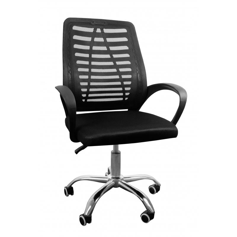 Aga Pisarniški ergonomski stol Črn