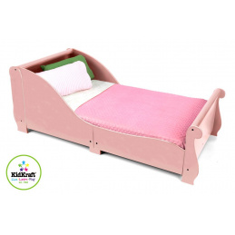 KidKraft Otroška postelja SLEIGH Pink 160x75 cm