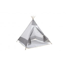 Aga4Kids Otroški Teepee ZigZag Beli
