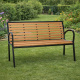 Aga Vrtna klop 125x60x80 cm Rjava