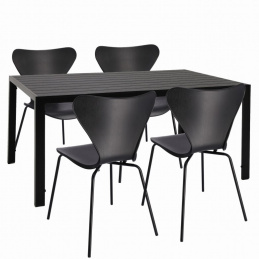 Komplet vrtnega pohištva miza + 4 stoli TAMOE