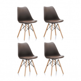 Aga 4x Jedilni stol MR2035 Rjava