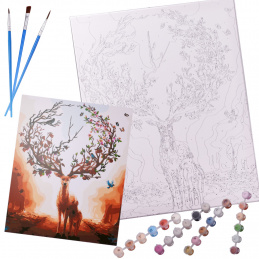 Aga Slikanje po številkah 40x50cm jelen