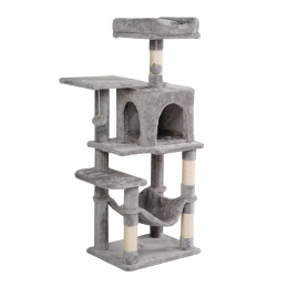 Aga Praskalnik za mačke 36x46x110 cm Siv