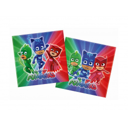 PJ Masks rojstnodnevni prtički PJ Masks 33 cm / 20 kos