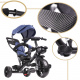 Aga Otroški tricikel TRIKE FIX LITE Modra
