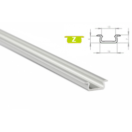 Aluminijasti profil za LED trakove Z vgradni 1m ELOKSIRAN