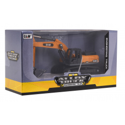 GLW bager za otroke 3+ Kovinska premična žlica + vrtljiva kabina + premična roka + premične gosenice