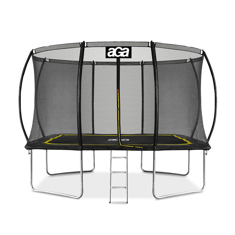 Aga Pravokotna trampolina 244x335 cm Črna/Rumena 6SAF044 - II. KAKOVOST