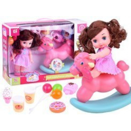 Punčka z gugalnim konjičkom ZA2927