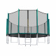 Aga SPORT PRO Trampolin 500 cm Temno zelena + zaščitna mreža + lestev + žep za čevlje
