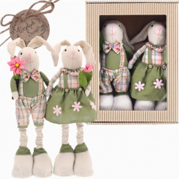 Par okrasnih zajčkov