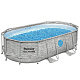 BESTWAY Power Steel Swim Vista bazen z oknom 427x250x100 14x8FT 7v1