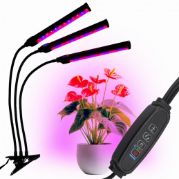 LED svetilka za rast rastlin 72 diod TIMER 25 W brez omrežnega adapterja