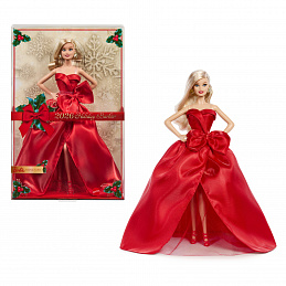 Barbie Signature Božična punčka blondinka 2026 JJX65