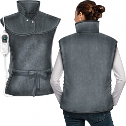 Tresko Električna grelna blazina za hrbet in vrat Siva