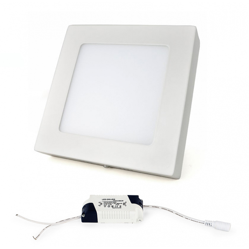 LED panel KVADRATNI BRGD0126 170x170x35mm pritrjen - 12W - 230V - 860Lm - topla bela