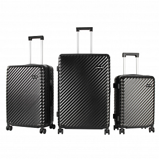 Aga Travel Komplet potovalnih kovčkov MR4672 Črna
