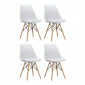 Aga 4x Jídelní židle MR2035 Bílá