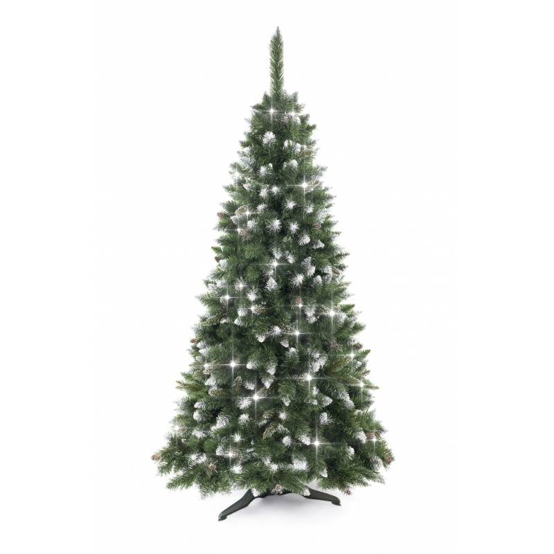 Aga Božično drevo Bor 150 cm Crystal srebrna