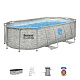 BESTWAY Power Steel Swim Vista bazen z oknom 427x250x100 14x8FT 7v1