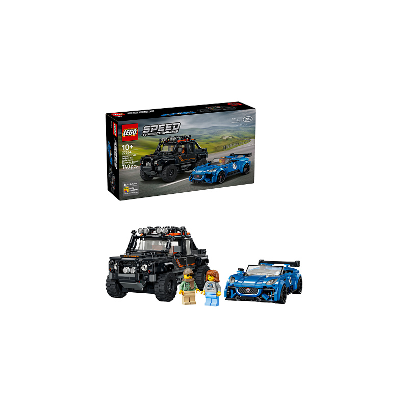 LEGO® Speed Champions 77264 Jaguar Project 7 in Land Rover Defender