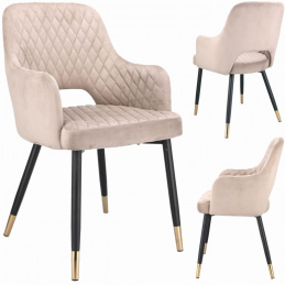 Oblazinjen stol Borgo velur