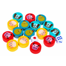 Lesena garnitura namiznih iger 6v1 za otroke Trilma Kače in lestve Šah Kitajski GO