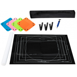 Aga Podloga za sestavljanke 118x79cm Črna