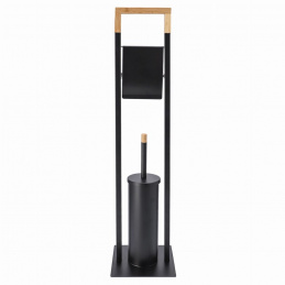 Nosilec za toaletni papir kopalnica kovina BAMBUS