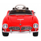 BMW 507 Retro otroški električni avto rdeč + LED avdio + daljinski upravljalnik + eko usnje + EVA + počasen zagon