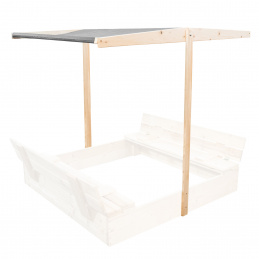 Aga Streha za otroško peskovnik 120x120 cm Siva