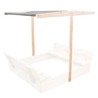 Aga Streha za otroško peskovnik 120x120 cm Siva