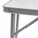 Aga Zložljiva kamping miza 120x60x53/62/70 cm