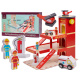 Aga Otroška lesena garaža GANAO - Gasilska brigada