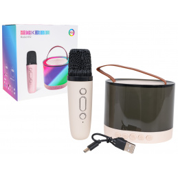 Karaoke Mikrofon + Osvetljen Zvočnik