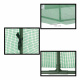 Aga Vrtni rastlinjak 300x80x45 cm