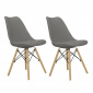 Aga 2x Jídelní židle MR2035 Šedá