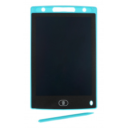 10' risalna tablica za otroke 3+ modra + pisalo + LCD zaslon + barvne risbe