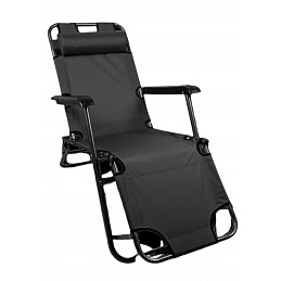 Vodoodporen zložljiv vrtni ležalnik Grafit 6DAZ176 - II. KAKOVOST