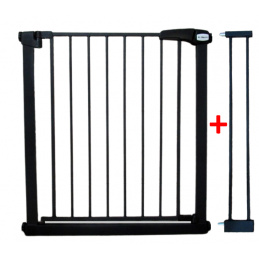 BRANKA ZAGOTAVLJAJOČA S1 ČRNA za stopnice, vrata 79-94 cm raztezna zaščitna