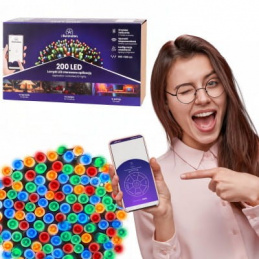 200 LED VEČBARVNIH LUČK - NADZOR S TELEFONOM